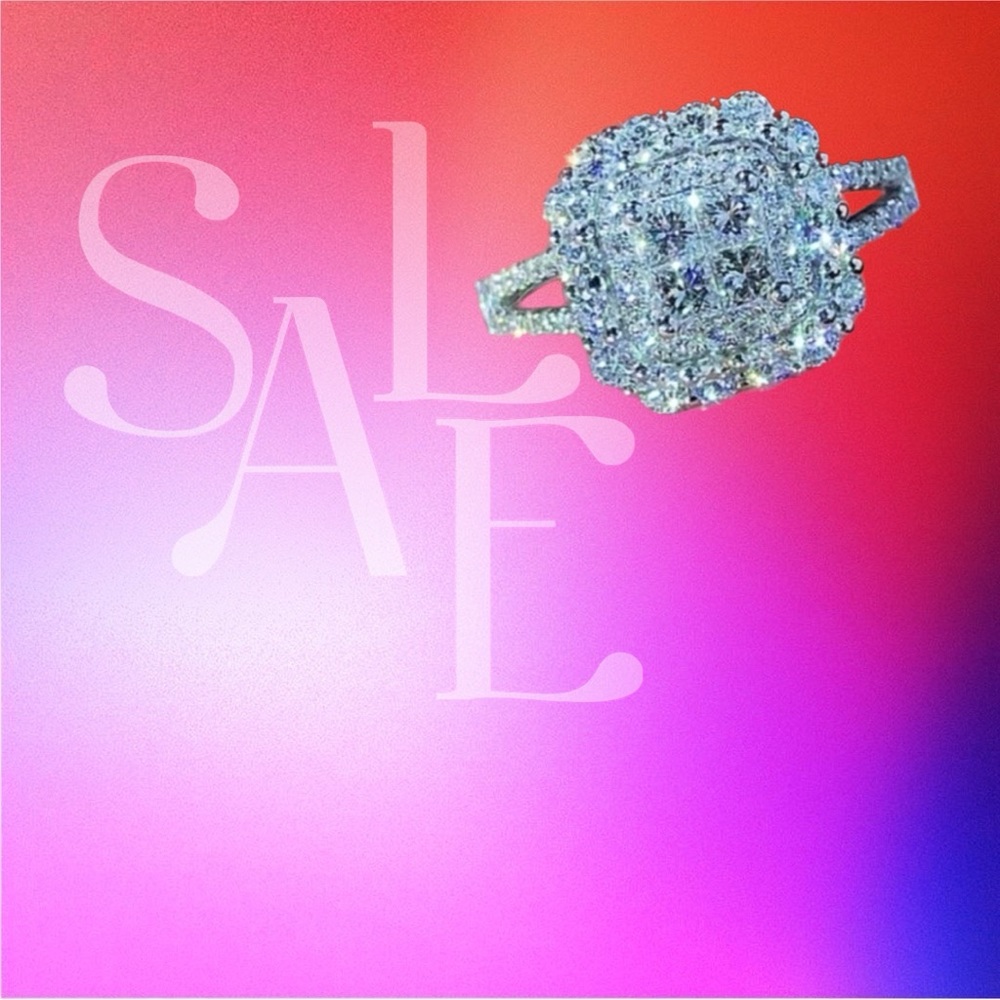 Big Stone Zircon Silver Color Ring